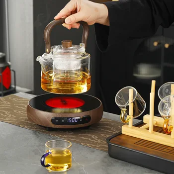 1500W Ultra thin Electric Ceramic Stove Timing Tea Maker Keep Warm Electric Tea Stove 8 Gear Heating Stove Boiling Water Heater 1