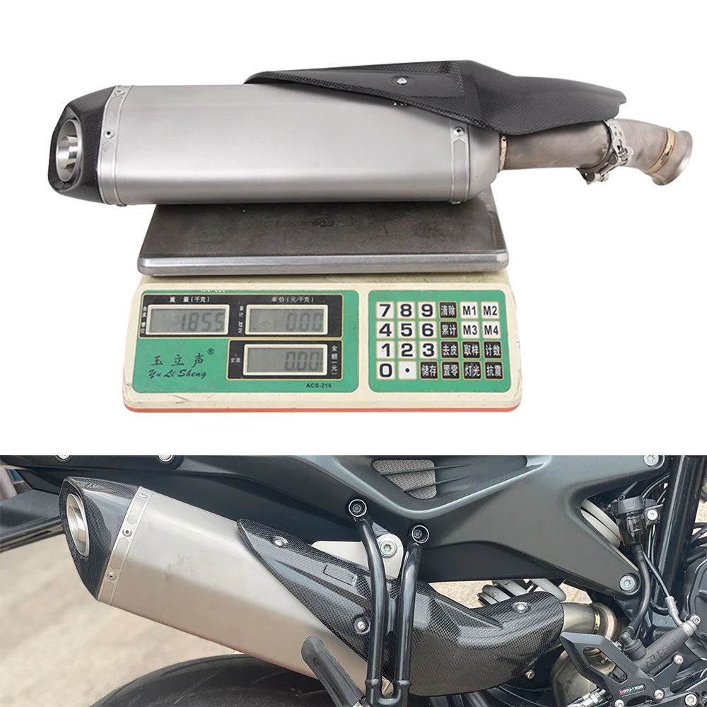 Titanium Alloy Motorcycle Exhaust Muffler Pipe Tail Escape Modified For DUKE 790 2018-2023 DUKE 890 890R 2020-2023