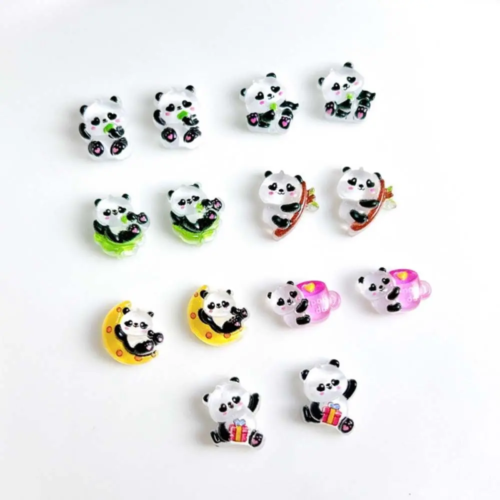 Stile Cinese Cartoon Panda Bear Shape Ciondoli Per Unghie Fai Da Te Decorazioni Per Unghie Panda Ornamenti Per Unghie Accessori Per Manicure