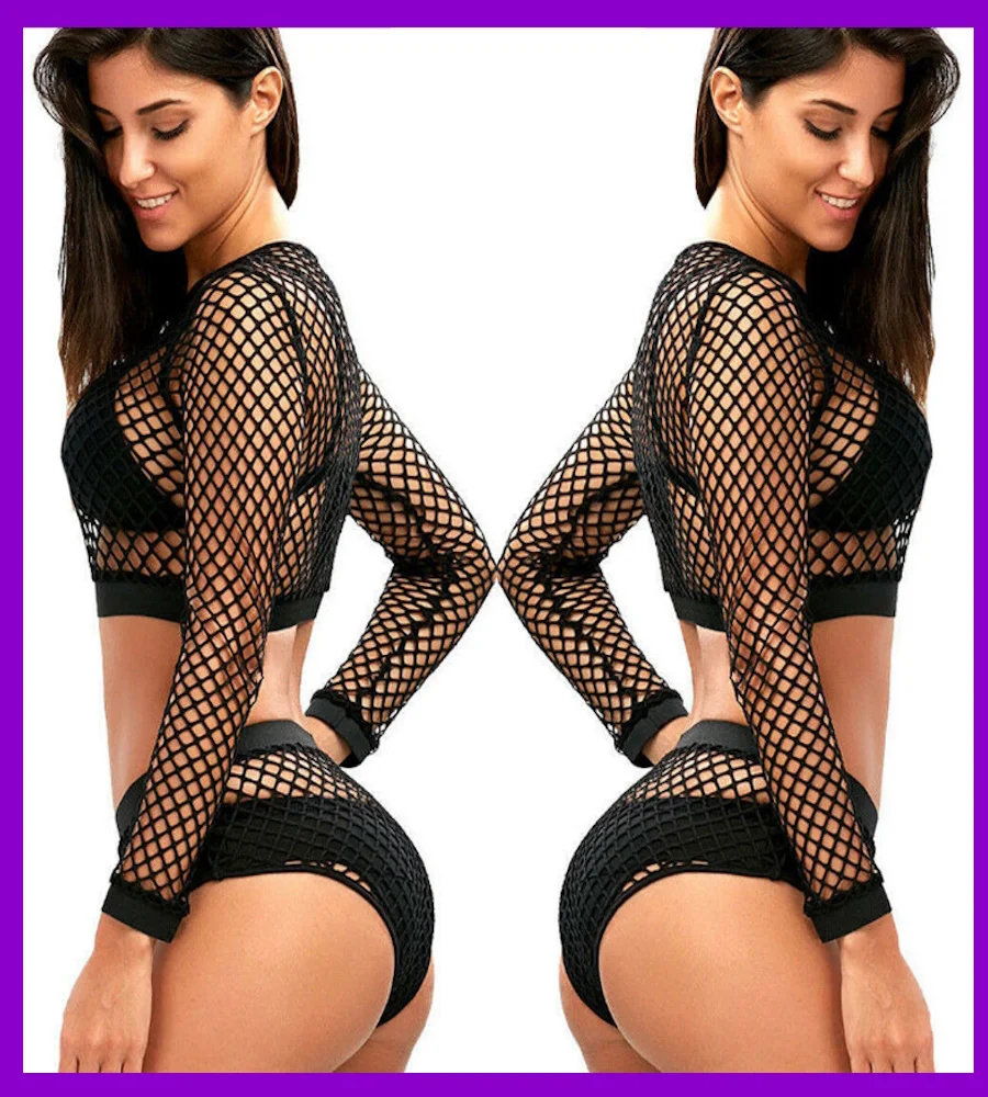 Hollow Out Stretchy Two Piece Set Eco-Friendly Packing