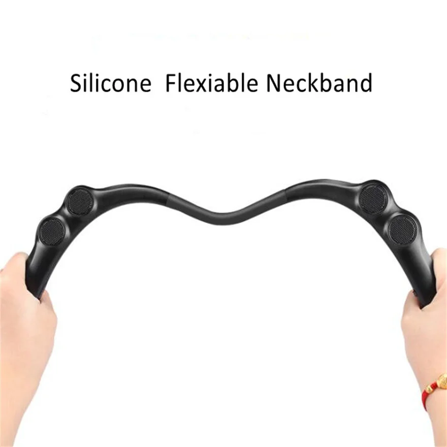 Portable Neck Hanging Bluetooth Speaker Wireless Stereo System_voghion.com
