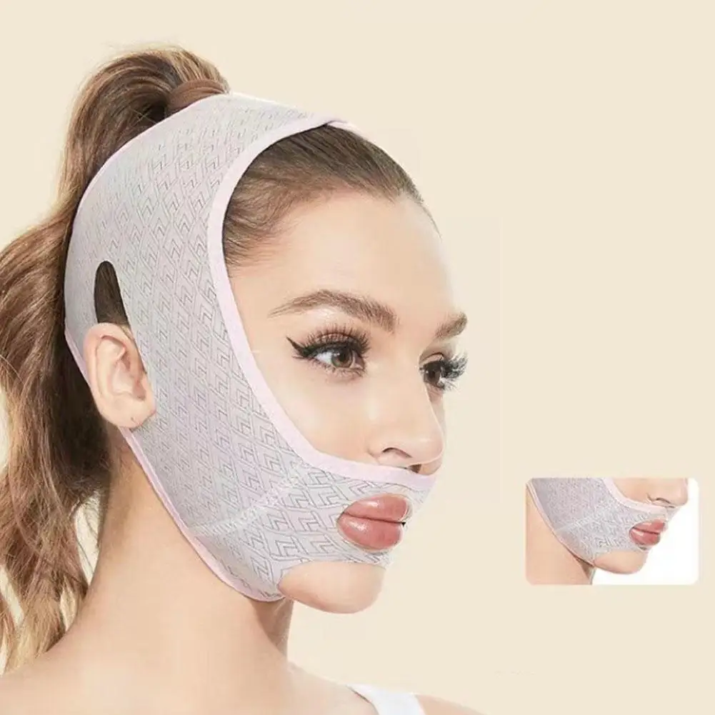 

Reducer Beauty Chin Up Mask Face Sculpting Sleep Mask Line Facial Face Slimming Lifting V Face Masks Shaping Strap Belt Q4I8