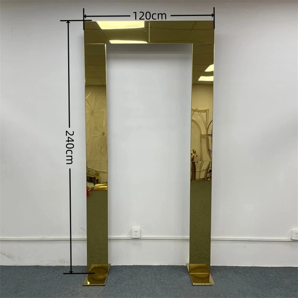 Wedding Backdrop Stainless Steel Background Birthday Party Outdoor Arch Irregular Shape Stand Decoration