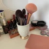 Luxury Relief Portrait  Makeup Brush Holder.cosmetics Lipstick Eyebrow Pencil Holder ,multi-function Storage Box Organizers 6