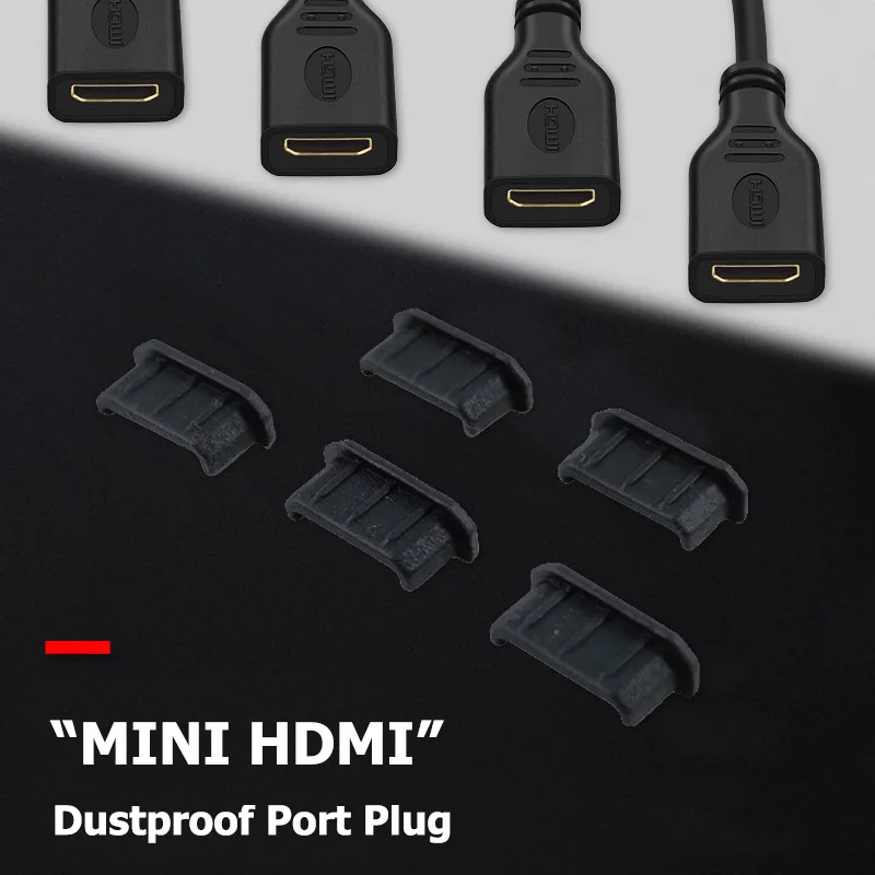 Фото 1-20 шт., пылезащитная заглушка для порта Mini HDMI Type-C №2