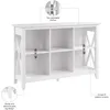 Key West 6 Cube Bookcase in Pure White Oak, Small Organizer for Home Office, Living Room, and Entryway 5