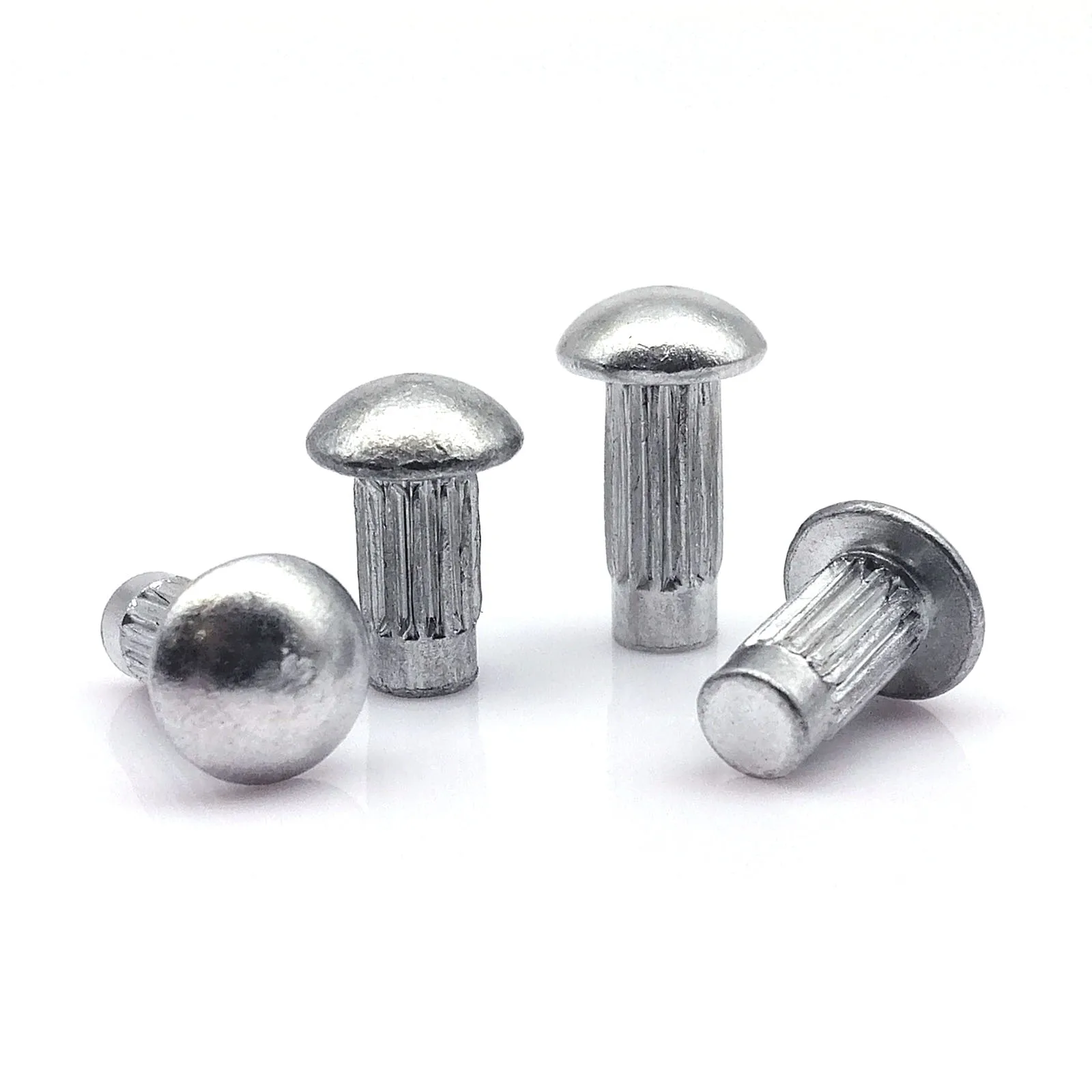 Aluminum Rivet Round Head Round Head Knurled Rivets Aluminum Knock