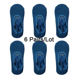 Women's Non-Slip Yoga & Dance Socks with Straps - Pack of 6 Pairs - EUR 35-40 US 4.5-8.5 (6 Pairs Blue)