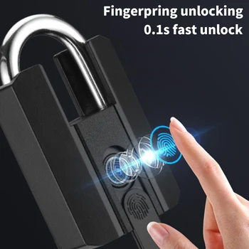TTLOCK APP Anti Theft Padlock Keyless Smart Lock IP67 Waterproof Type-C Rechargeable Bluetooth-compatible for Cabinet Backpack 1