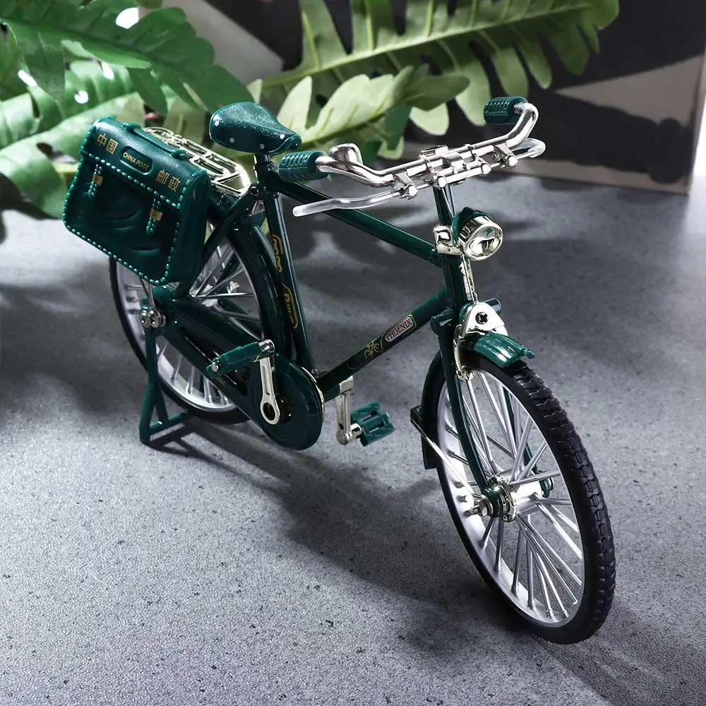 1:8 modello di bicicletta Vintage cinese postino bicicletta Home