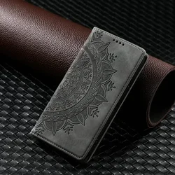 Luxury Flip Cover Wallet Case - Premium Magnetic Book Cover for Moto Edge 5G 2025 (Gray)