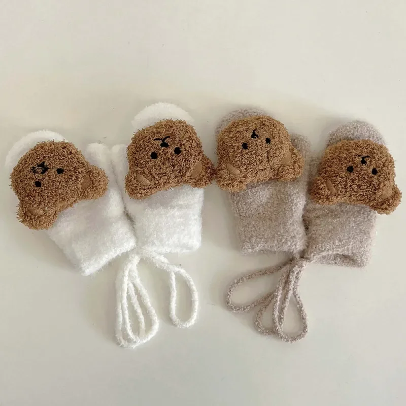 37589-ffcc88.jpg 1 4Y Cartoon Bear Baby Mittens Winter Warm Kids Baby Girl Gloves Knitted Children Toddler Thick 1-4Y Cartoon Bear Baby Mittens Winter Warm Kids Baby Girl Gloves Knitted Children Toddler Thick Teething Mitten Handschoen Mallzona