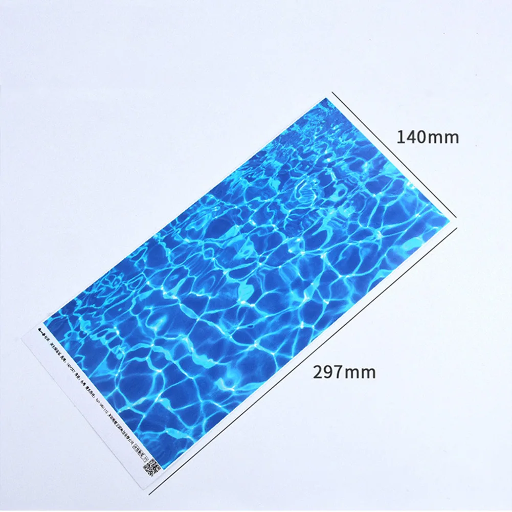 1個リップル水効果川ジオラマ風景diy鉄道模型レイアウト水パターン紙砂テーブルモデルシーン屋外 - AliExpress