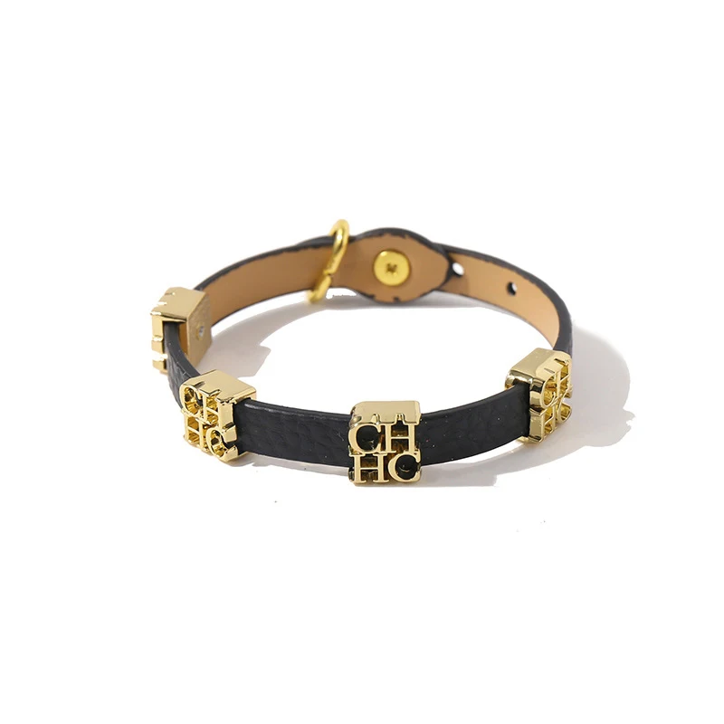 Women  Vintage Simple Classic Versatile Stainless Steel Cortex Bracelets Lover Friend Fashion Gift