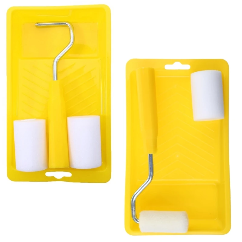 

Paint Roller 2 Inch High-Density Roller with Frame,Tray Small Roller Painting Supplies for DIY Arts Crafts
