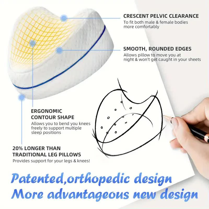 leg pillow Body Memory Cotton Leg Pillow Home Foam Pillow Sleeping Orthopedic Sciatica Back Hip Joint Pain Relief Thigh Leg Pad Cushion