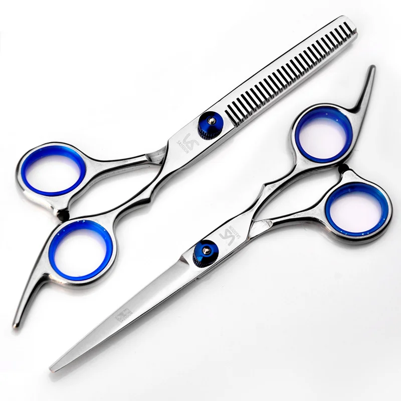 

Sdotter Professional 6.0 Inch Stainless Steel Barber Hair Cutting Thinning Scissor Shears Hairdressing Set