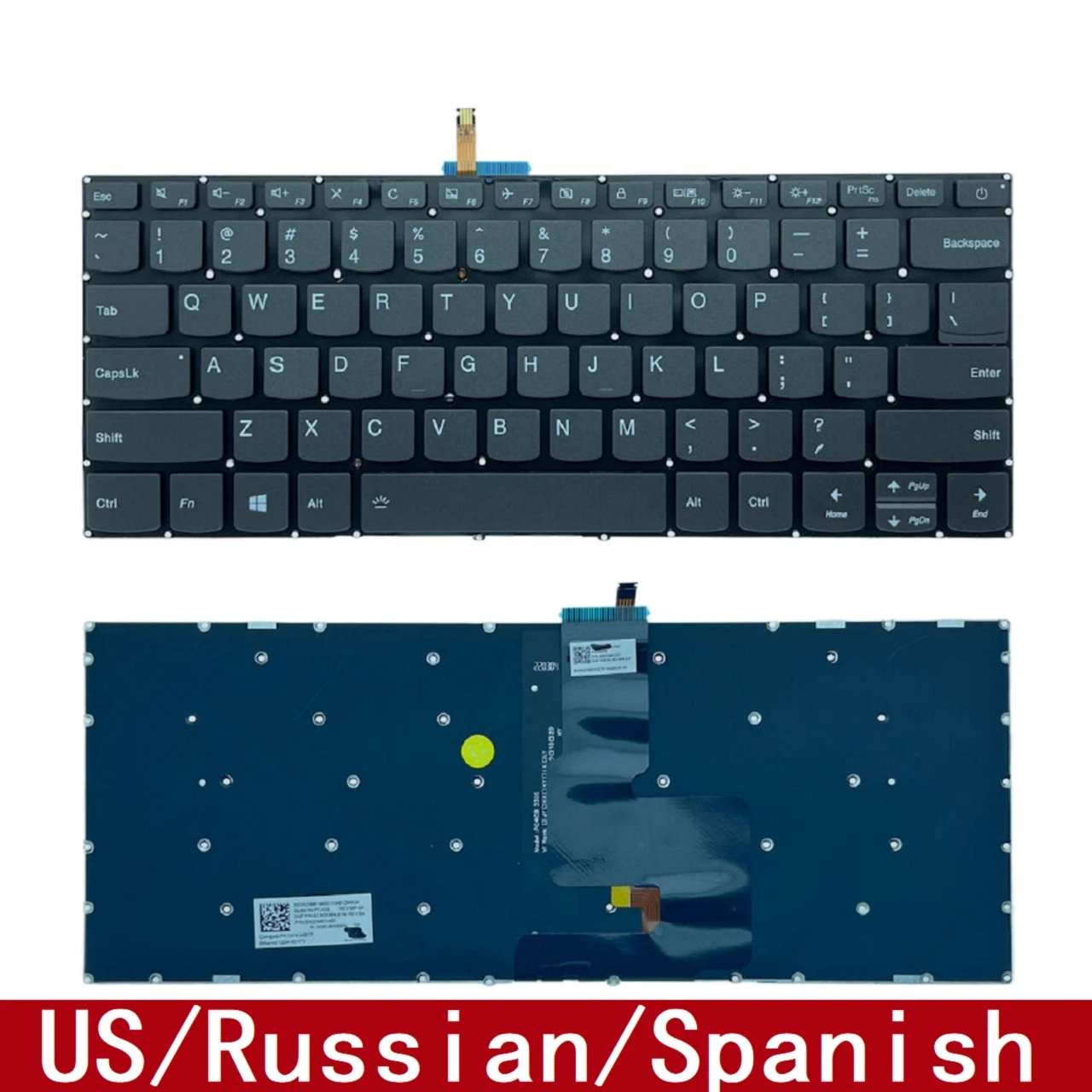 

Клавиатура с подсветкой для Lenovo IdeaPad 320-14ISK 320-14IKB 320-14 14AST 120S-14IAP 520S-14IKB