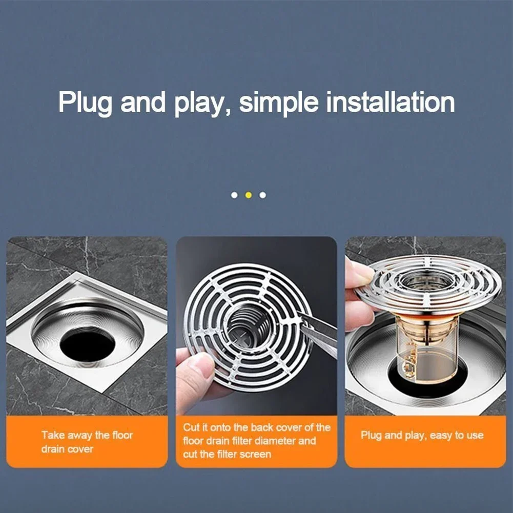 1pc Bath Shower Floor Strainer Cover Plug Trap Drain Valve Toilet Deodorant No Smell Bathroom Toilet Sewer Strainer Floor Drain bathroom accessories shower drain plug sink drain strainer