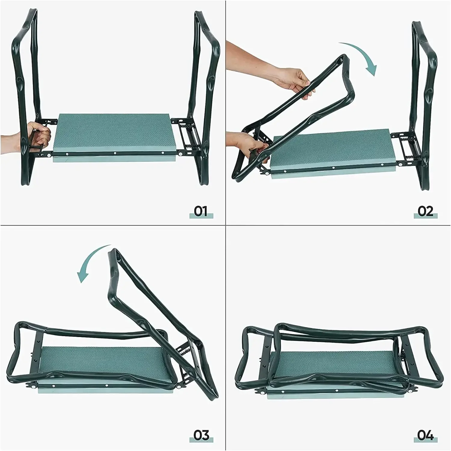 Garden Kneeler and Seat, Upgraded Folding Garden Kneeler and Seat, Upgraded Folding Bench Portable with Foam EVA Kneeling