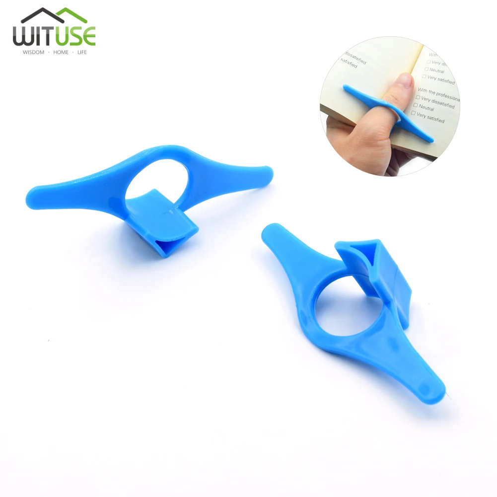 Multi-function Plastic Thumb Support Book Page Holder Marker 2Pcs Convenient Bookmark School Office Supplies Book Thumb Holder bookmark page holder bookmarks stationery supplies bookmark holder silicone book page holder