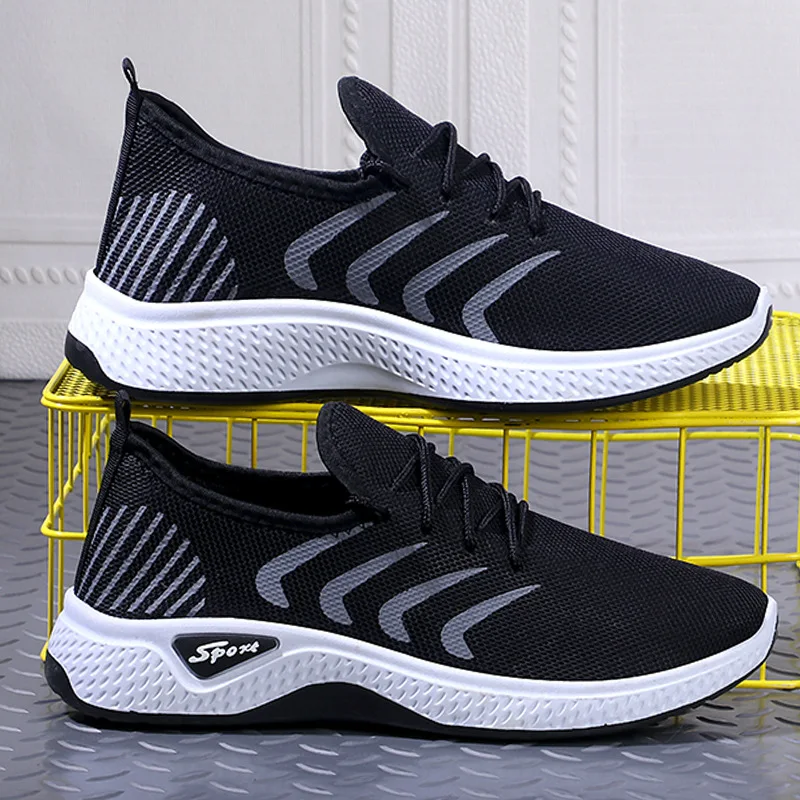 

2021 New Men's Sports Running Shoes Soft Bottom Comfortable Casual Middle-Aged and Elderly Walking Sneakers