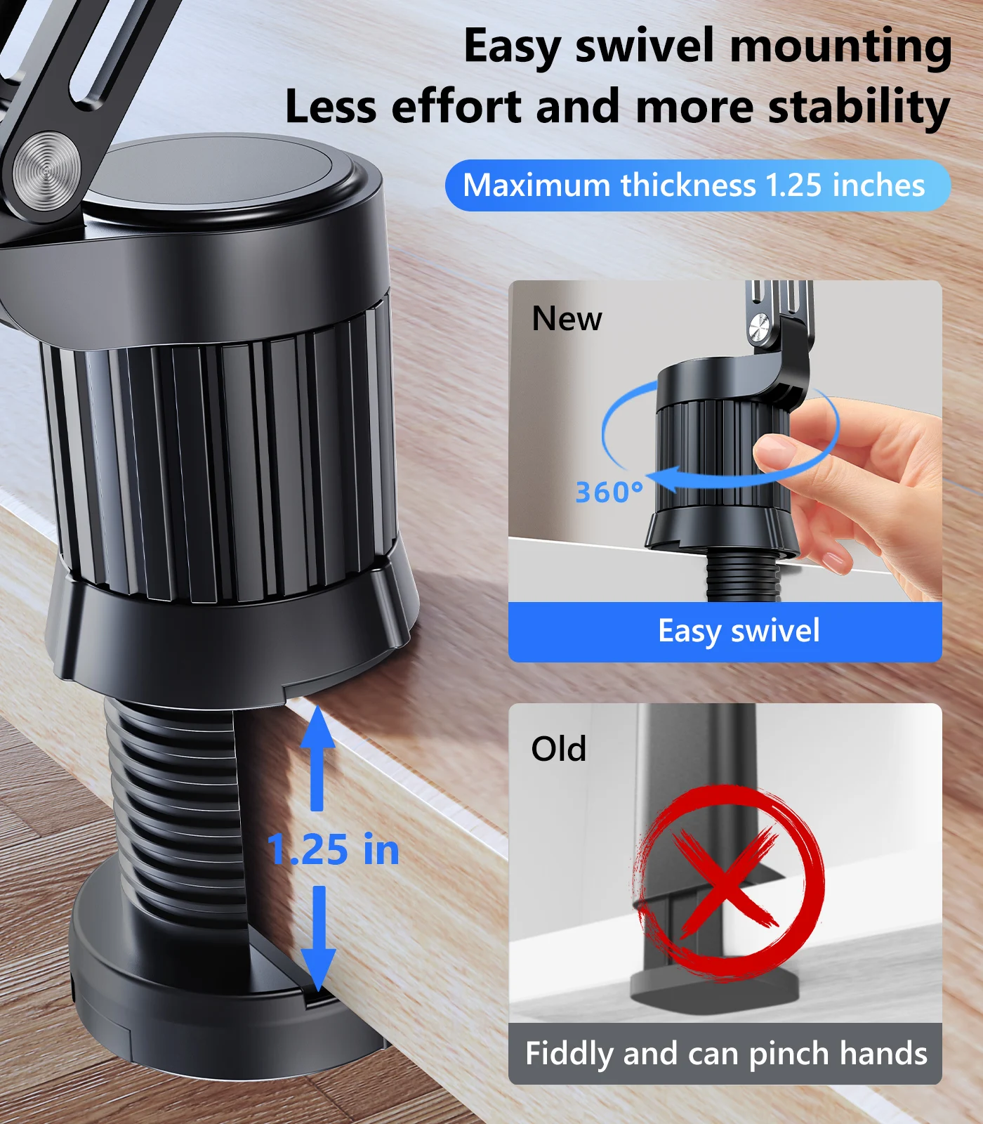 Eary Magnetic Phone Holder Stand Airplane Travel Accessories 360° Rotatable Portable for Desk Train Seat for iPhone 16 Samsung