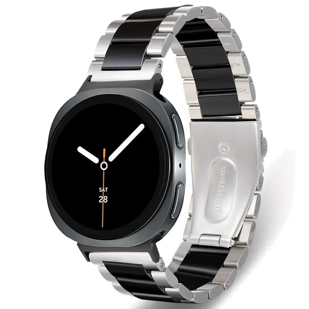 Premium Metal and Ceramic Watch Strap - High-End Wristband