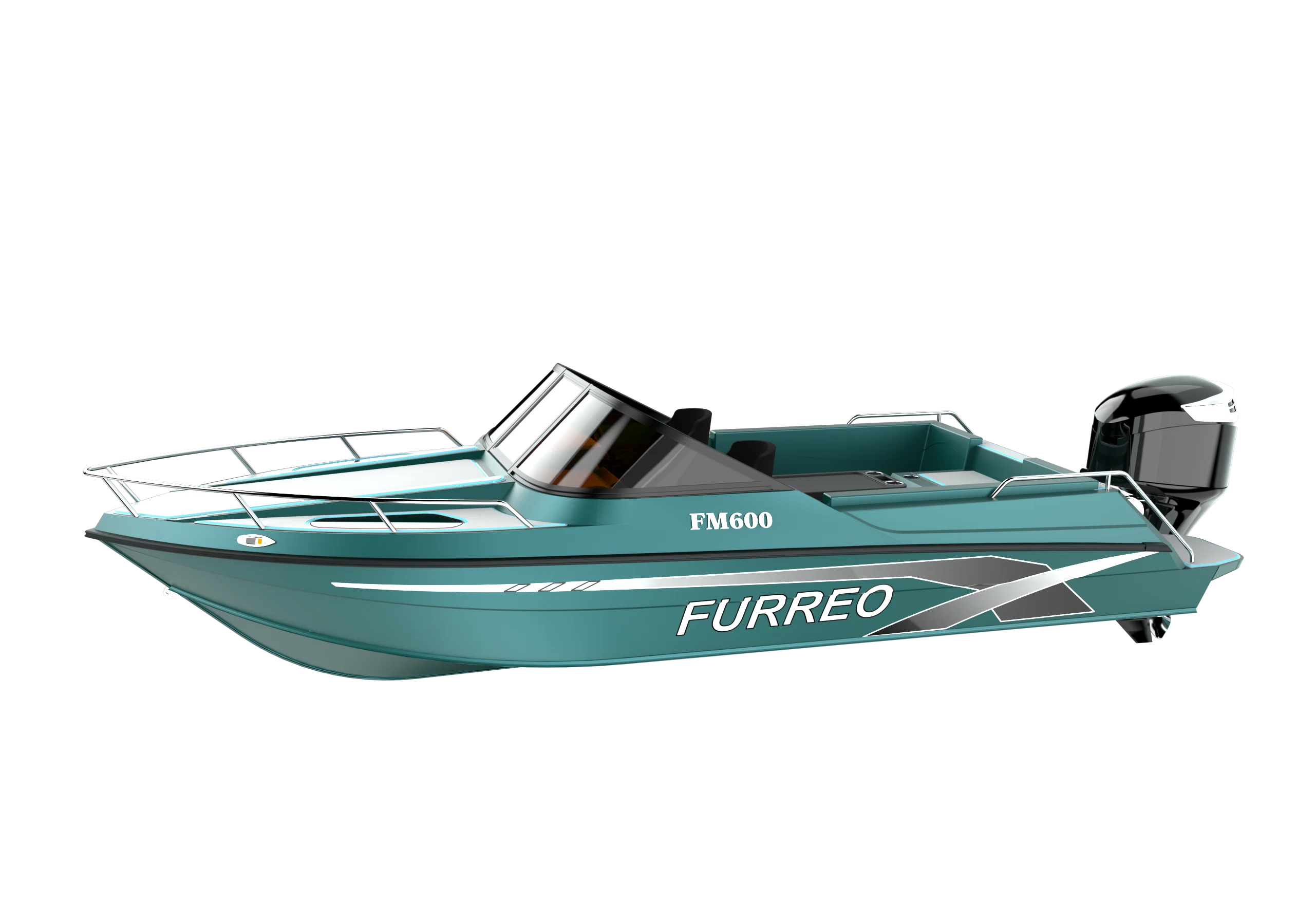 FM600B 21ft CE Certified Welded Aluminum Work Boats Furreo 6m Lightweight Aluminum Fishing Boa Luxury Yachts at Low Prices