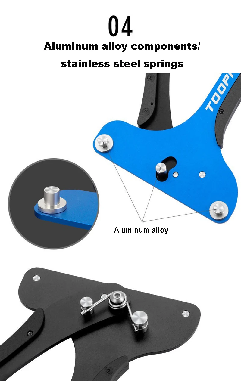 Fahrradspeichen-Spannungsmesser für MTB Rennrad Rad Speichenprüfer Aluminiumlegierung Fahrrad-Reparatur-Korrekturwerkzeug Zubehör – Detail 6