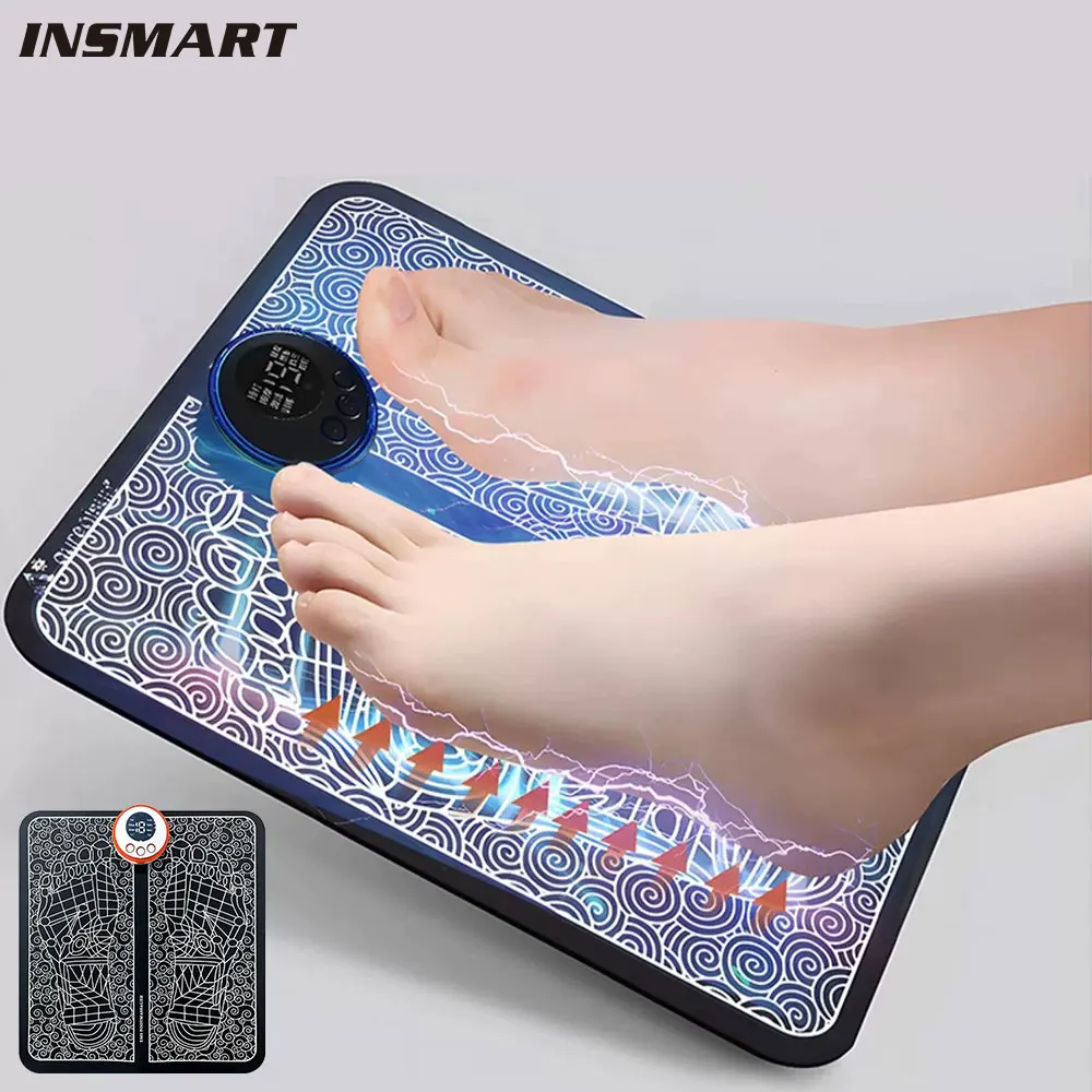 

Electric EMS Foot Massager Pad Relief Fatigue Relax Muscle Stimulation Improve Blood Circulation Feet Acupoints Massage Mat
