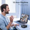 Conference Speakerphone M0 Plus, 4 AI Mics 360° Voice Pickup, Noise Reduction, USB C Speaker, Bluetooth Conference Speaker 6