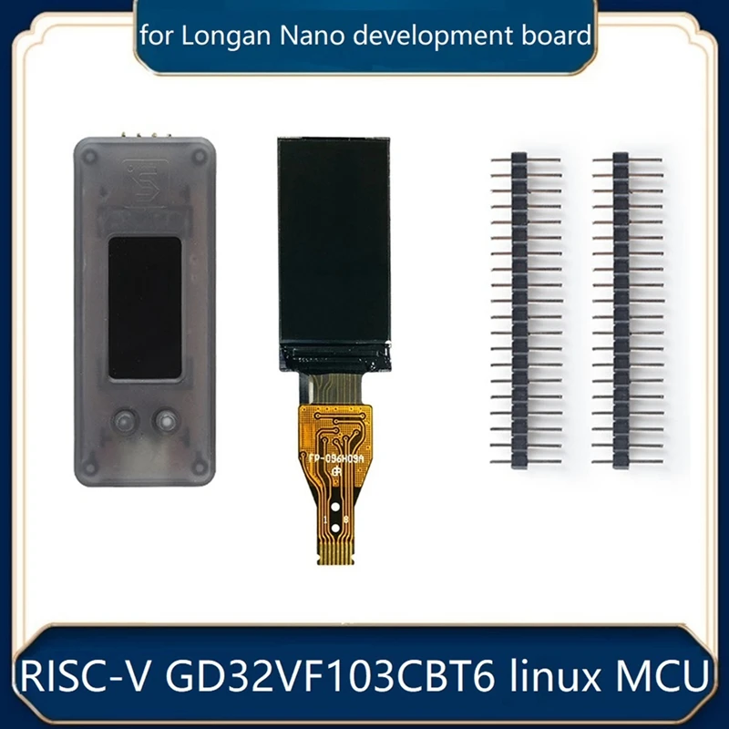 

Development Board +0.96 Inch Display Screen+Case Kit For Longan Nano RISC-V GD32VF103CBT6 128KB Flash 32KB SRAM