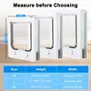4 Way Cat Door Small Pet Door Locking Inside Dog Door Weatherproof Pet Exterior Bedroom Door for Pets Cats Puppy Kittens Puppies 6