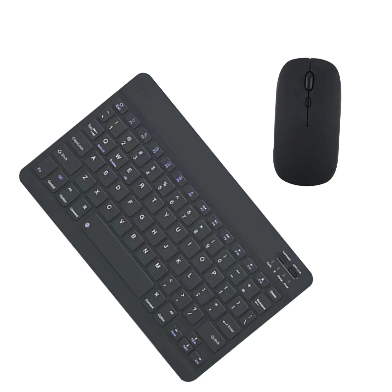 10inch Wireless Keyboard And Mouse Portable Keyboard For Laptop PC Tablet Mini Blue tooth Keyboard With Mouse For Android IOS keyboard desktop Keyboards