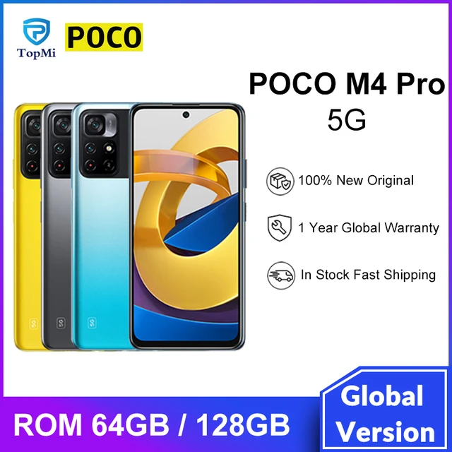 Xiaomi Poco M4 Pro 5G 6.6 6GB/128GB Dimensity810 50MP 5000mAh Phone CN  FreeShip 