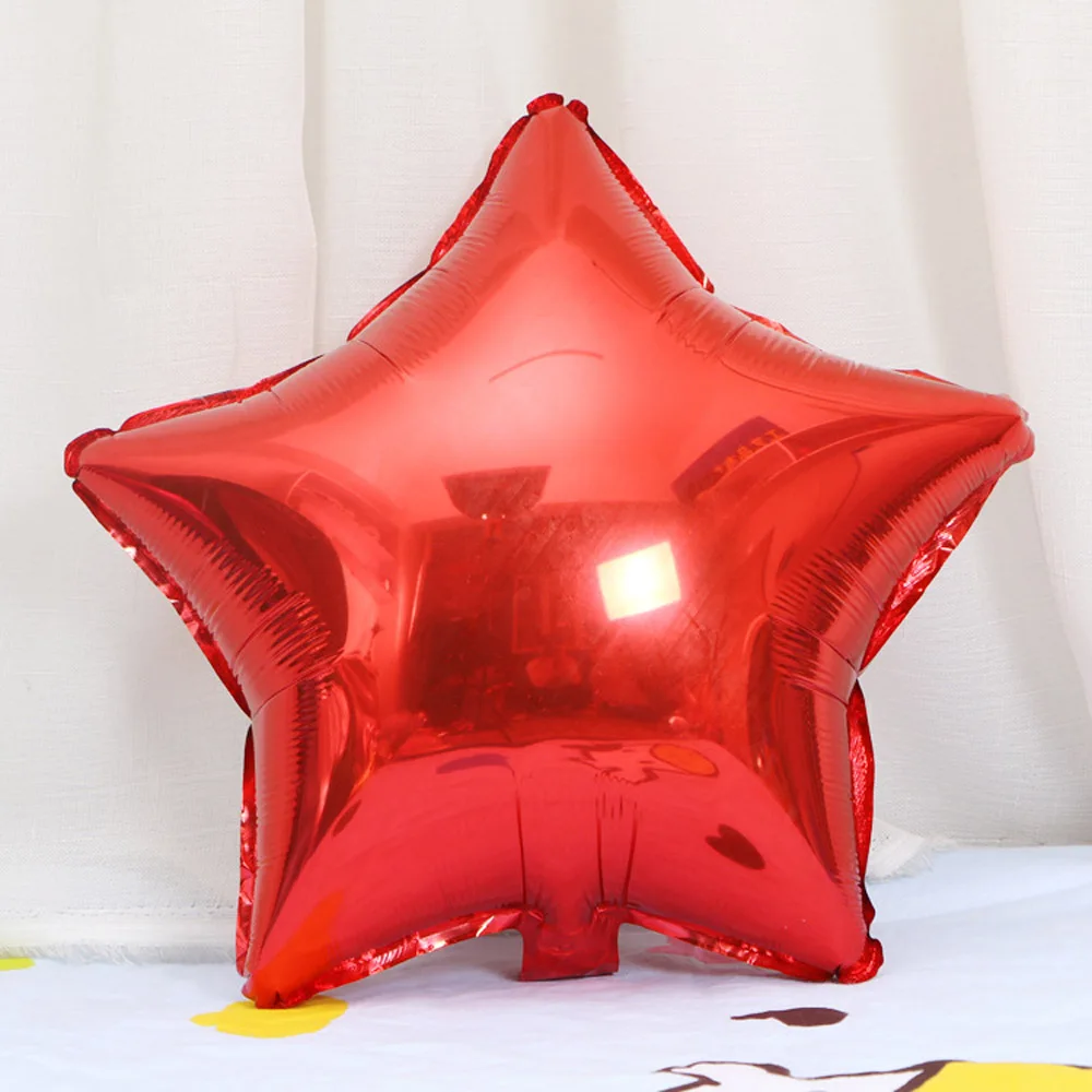 Description Picture 3 of item18inch Pentagram Star Aluminum Foil Balloon Gold Silver Red For Baby Girl Boy Kids 1st Birthday Wedding Event Party Favor Decor
