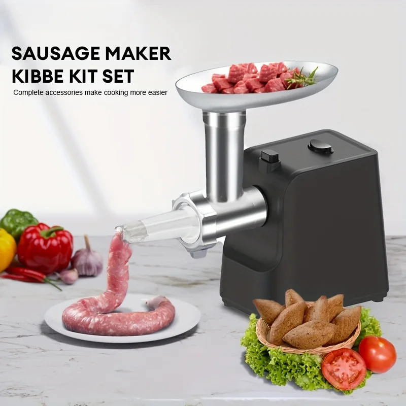 Electric Meat Grinder Heavy Duty Meat Mincer with Blades & Grinding Plates, Sausage Stuffer Maker, Grinder Plates for Home 5