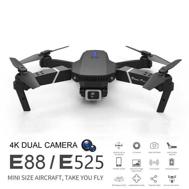 Quadcopter Drone Vr, Remote Control Drone E88