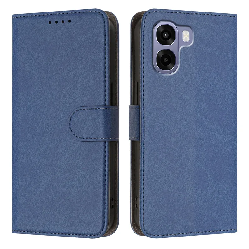 Leather Wallet Flip Case with Magnetic Closure and Card Holder