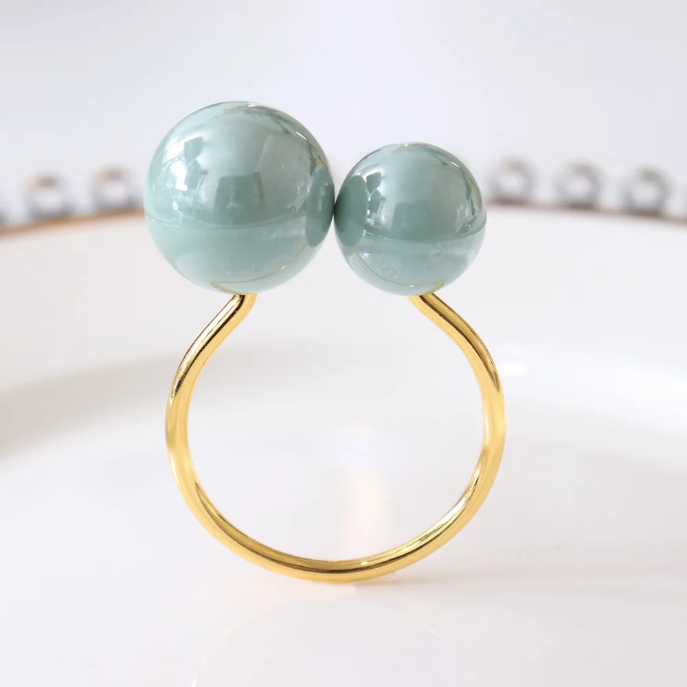 

2 шт./лот кольцо для салфеток простой формы жемчужная Пряжка для салфеток кольцо для салфеток из морских ракушек украшение для свадебного стола