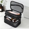 1/2/3 Layers Portable Mesh Travel Lightweight Cosmetic Storage Bags Large Capacity Toiletry Bag for Home Hotel Makeup Bag 1