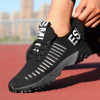 أحذية اللياقة البدنية للرجال صيف جديد تنفس الراحة شبكة اللياقة البدنية التدريب أحذية رياضية الشارع العصرية موضة أحذية الجري على الطرق 3