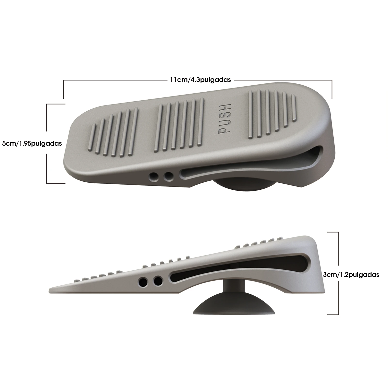 Silicone Door Stopper Shock Absorbent Block Wedge Baby Safety Protector Door Stop Anti-collision Suction Cup With Easy Storage