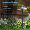 Outdoor Landscape Lighting Set Low Voltage Path Lights 8 Pack 3W 180 Lumen Pathway Lights with 8 Pack Spotlight 20W Halogen 176 3