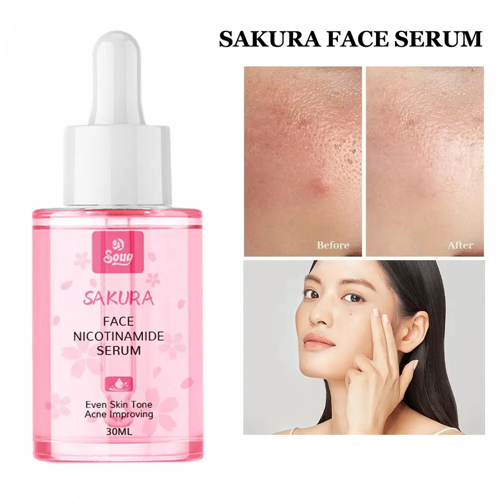 سيروم ساكورا نياسيناميد 10% للوجه - ترطيب تفتيح وت...