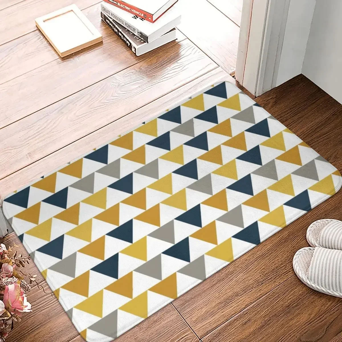 

Arrows Light Mustard Yellow Doormat Polyester Floor Mat Antiwear Carpet Kitchen Entrance Home Rugs Mats Bedroom Non-slip Footpad