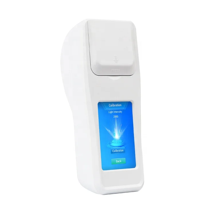 

white handheld Chlorine/alkali/pH/cyanuric acid five parameter swimming pool water quality detector