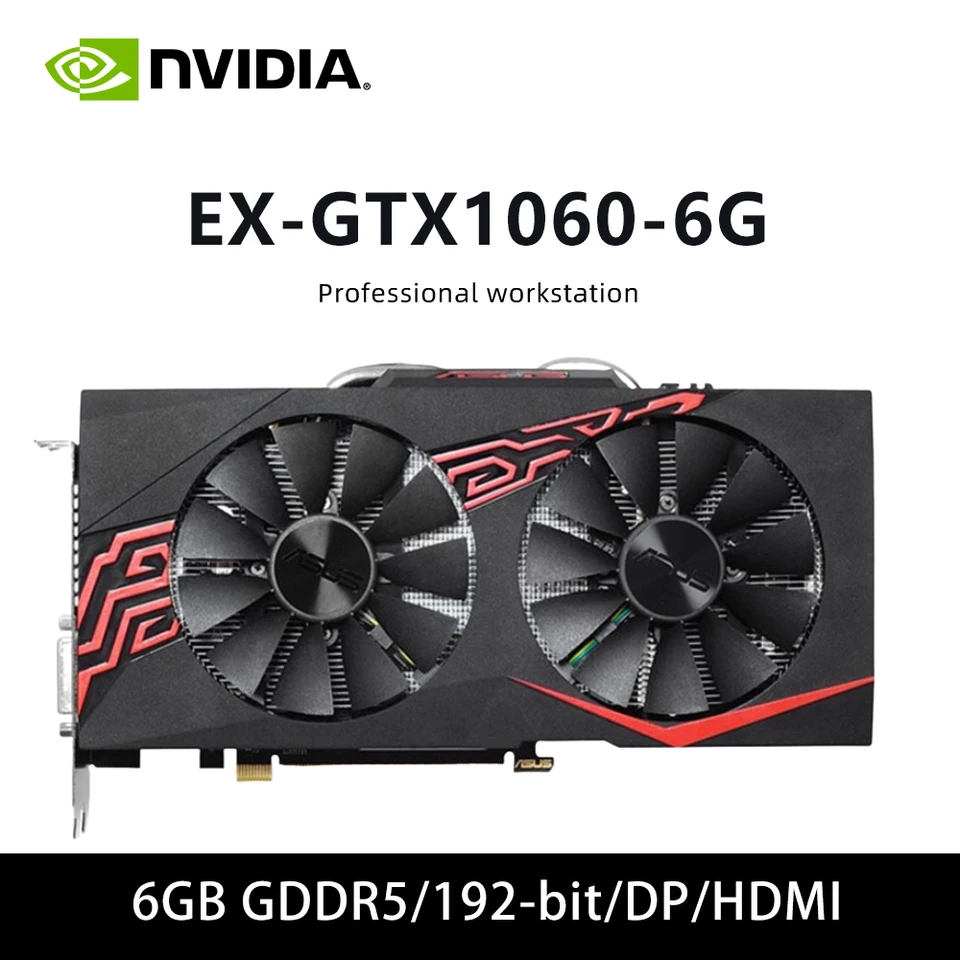 GTX1060 3GB GDDR5 0CD6TT GPU & STRIX GTX1060 6G 게이밍 & STRIX GTX1060 DC26G &  EX-GTX1060-6G & GTX1060 DE 6GB 2FNM3 그래픽 카드 - AliExpress