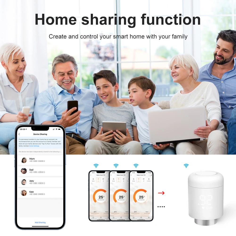 Tuya Zigbee TRV 라디에이터 액추에이터 밸브, 알렉사 구글 홈 온도 컨트롤러, 온도 조절 라디에이터 밸브 작동